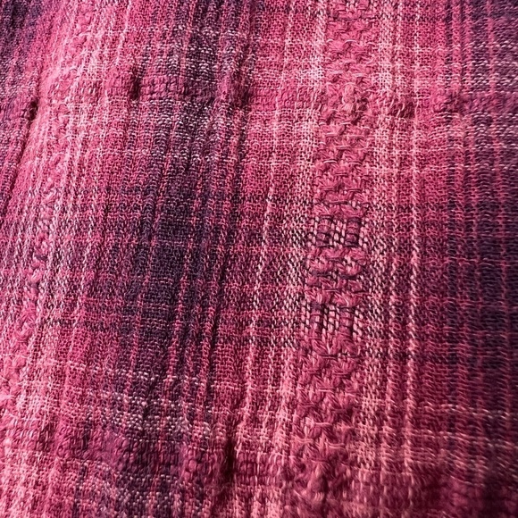 Eddie Bauer Womens Button Up Long Sleeve Spring Bright Plaid Shirt Size M - Picture 10 of 11